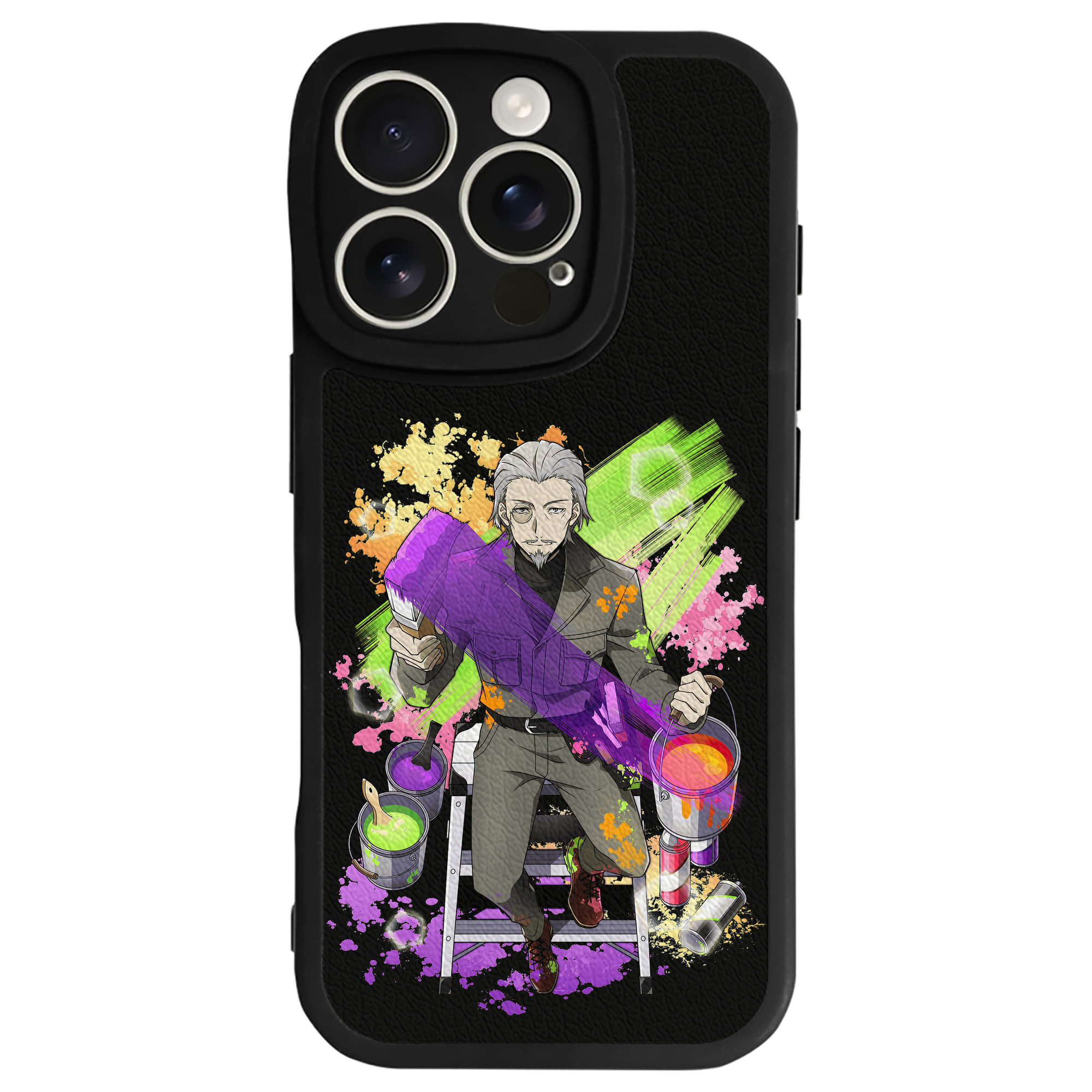（画像用） 文豪ストレイドッグス Bungo Stray Dogs 【iPhone 16シリーズ対応】シリコンスマホケース（レザー調） 材質：シリコン
